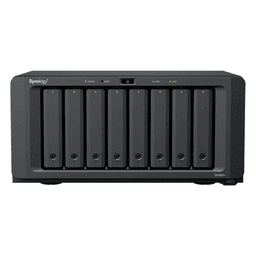 NAS DiskStation DS1825+ | 8 Bahías | AMD Ryzen V1500B | 8 GB DDR4 ECC | Hasta 2,239 MB/s Lectura | 2 Puertos 2.5GbE | Expansión PCIe 3.0 | Compatible con 10GbE y 25GbE | Caché SSD M.2 | Synology DSM.