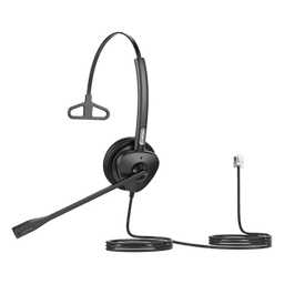 Diadema Monoaural con Audio HD y Brazo Ajustable de 260°, Conexión RJ9 y Sonido de Alta Definición