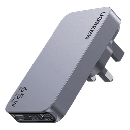 Cargador Rápido GaN / 65W / 3 Puertos / PD 3.0 / PPS / QC 4.0 / 100-240V