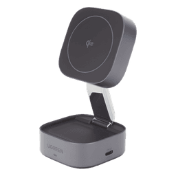 Cargador Inalámbrico 2 en 1 / Qi 2 15W / Base Auriculares 5W / Salida USB-C 5W / Potencia Total 25W / Protección Múltiple