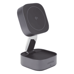Cargador Inalámbrico 2 en 1 / Qi 2 15W / Base Auriculares 5W / Salida USB-C 5W / Potencia Total 25W / Protección Múltiple