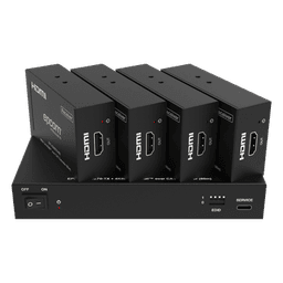 Splitter Extensor 1x4 | 4K@60Hz a 60m | 4K@30Hz a 70m | Cable Cat6 | EDID | HDCP 2.2 | Salida Loop