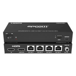 Splitter Extensor 1x4 | 4K@60Hz a 60m | 4K@30Hz a 70m | Cable Cat6 | EDID | HDCP 2.2 | Salida Loop