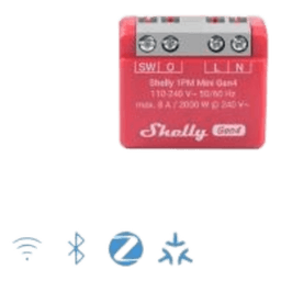 Mini Interruptor inteligente Wi-Fi 2.4 / medición de consumo, /1 canal 8A 110-240 / compatible con asistentes de voz