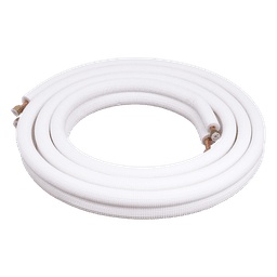 Kit de Tubería para Minisplit / Líneas 1/4" y 5/8" / Capacidad 2 a 3 Toneladas / Longitud 4 m (13.1 ft) / Aluminio con Puntas de Cobre
