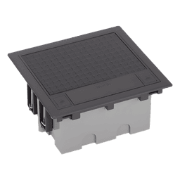 Caja de Piso Falso / 2 Módulos Dobles / Profundidad Ajustable 90-120 mm (3.54-4.72 in) / Tapa Embellecedor / IK08 / +125 °C
