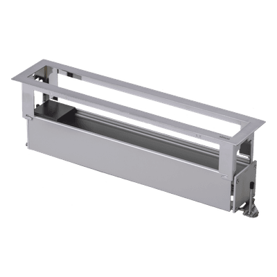 Caja de Escritorio / 6 Módulos K45 / Salida Posterior de Cables / Aluminio Anodizado / Resistencia +125 °C