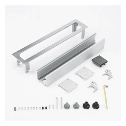 Caja de Escritorio / 6 Módulos K45 / Salida Posterior de Cables / Aluminio Anodizado / Resistencia +125 °C