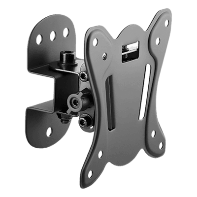 Soporte de Pared para Monitor / 13 a 27 Pulgadas / Carga 25 kg (55 lbs) / VESA 75x75 y 100x100 / Inclinación +3° a -12° / Giro ±25° / Separación 65 mm