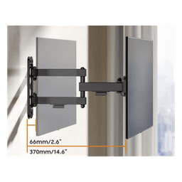 Soporte de Pared Articulado para Pantallas o Monitores | Compatibilidad VESA 75x75 - 200x200 / Hasta 43 Pulgadas | Capacidad Máxima de Carga 20 kg | Fabricado en Acero