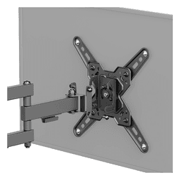Soporte de Pared Articulado para Pantallas o Monitores | Compatibilidad VESA 75x75 - 200x200 / Hasta 43 Pulgadas | Capacidad Máxima de Carga 20 kg | Fabricado en Acero