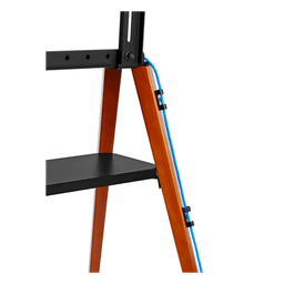 Soporte de TV Tipo Caballete / Pantallas hasta 75 Pulgadas / VESA 200x200 a 600x400 / Carga 40 kg / Altura Ajustable 905-2590 mm / Cable Anti-Caída