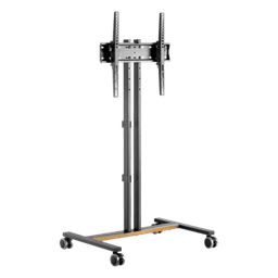 Soporte Móvil para TV / Hasta 55 Pulgadas / Carga 35 kg (77 lbs) / VESA 200x200 a 600x400 / Ruedas con Frenos / Altura Ajustable 4 Posiciones