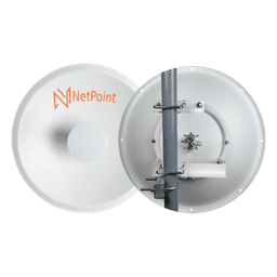 1 Antena Direccional Dual-Polaridad MLO Alto Rendimiento / diámetro  de 39.6 cm / 4.9-7.2 GHz / Ganancia 27 dBi / SLANT de 45 ° o 90 °  / Conector N-Hembra / Montaje, jumpers y radomo incluidos.