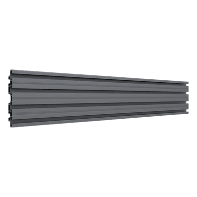 Accesorio_ Riel de Aluminio con Longitud 1750 mm | Ancho 120 mm|  Espesor 9 mm | Incluye Tapas y Tornillos | Compatible con estructura para Videowall | Diseño Modular
