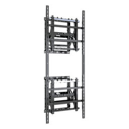 Soporte Modular para Pantallas / Altura Ajustable 200 a 1600 mm (7.9 a 63.0 in) / Ancho 600 mm (23.6 in) / Profundidad Ajustable 134 a 300 mm (5.3 a 11.8 in) / Montaje Horizontal y Vertical / Acero 10.2 mm