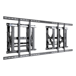 Soporte Modular para Pantallas / Altura Ajustable 200 a 1600 mm (7.9 a 63.0 in) / Ancho 600 mm (23.6 in) / Profundidad Ajustable 134 a 300 mm (5.3 a 11.8 in) / Montaje Horizontal y Vertical / Acero 10.2 mm