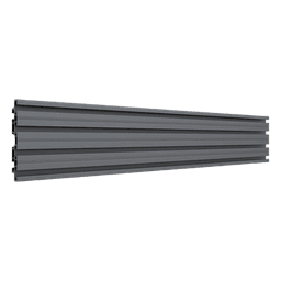 Accesorio_ Riel de Aluminio con Longitud 1000 mm |  Incluye Tapas laterales  | Compatible con estructura para Videowall | Diseño Modular