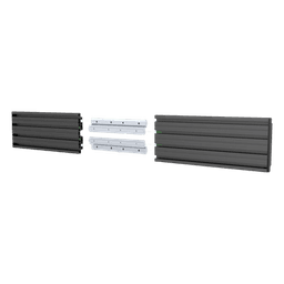 Accesorio_ Riel de Aluminio con Longitud 1000 mm |  Incluye Tapas laterales  | Compatible con estructura para Videowall | Diseño Modular
