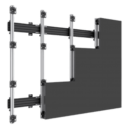 Accesorio _ Riel de Aluminio Longitud 1670 mm | Ancho 40 mm | Altura 40 mm | Diseño Modular | Tapas de Riel Incluidas
