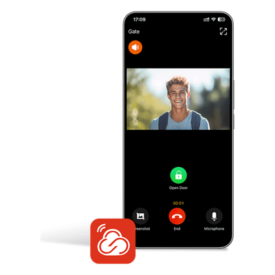 Licencia Permanente, Un Usuario Principal y 4 usuarios adicionales para App Fanvil Link , Monitoreo, Apertura Remota, Creación de Códigos QR