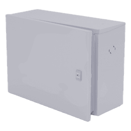 Gabinete para instalación de 1 Batería , Fabricado en Lámina Galvanizada, Accesorios para poste (No incluidos)