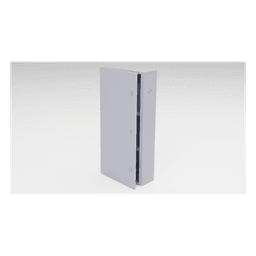 Gabinete para instalación de 3 Baterías , Fabricado en Lámina Galvanizada, Accesorios para poste (No incluidos)