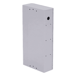 Gabinete para instalación de 4 Baterías , Fabricado en Lámina Galvanizada, Accesorios para poste (No incluidos)
