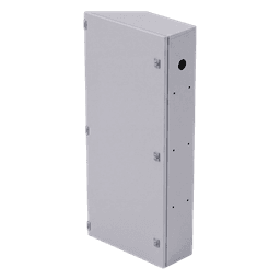 Gabinete para instalación de 4 Baterías , Fabricado en Lámina Galvanizada, Accesorios para poste (No incluidos)