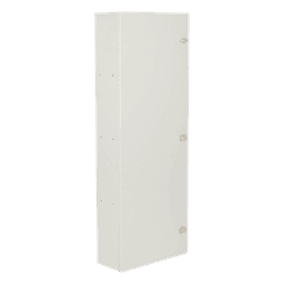 Gabinete para instalación de 4 Baterías , Fabricado en Lámina Galvanizada, Accesorios para poste (No incluidos)