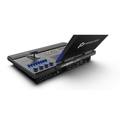 Controlador de Eventos Compacto U5 / Pantalla Táctil Principal 21.5" / Pantalla Inteligente 8" / 87 Botones LCD Programables / 4 Encoders y 8 Faders / Control MIDI y KVM / Diseño Plegable / Software PixelFlow / HDMI 2.0 / 12G-SDI /