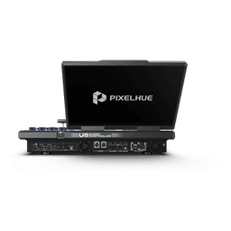 Controlador de Eventos Compacto U5 / Pantalla Táctil Principal 21.5" / Pantalla Inteligente 8" / 87 Botones LCD Programables / 4 Encoders y 8 Faders / Control MIDI y KVM / Diseño Plegable / Software PixelFlow / HDMI 2.0 / 12G-SDI /