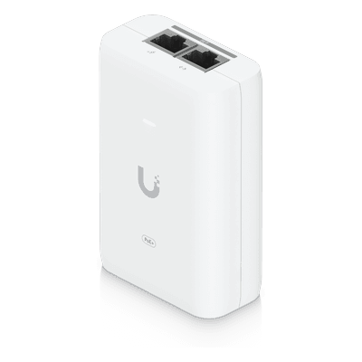 Adaptador PoE+ / 30 W / 2.5 Gbps / 48V 0.65A / (2) Puertos RJ45 Blindados / LED Indicador / Protección contra Sobretensiones