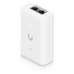Adaptador PoE+ / 30 W / 2.5 Gbps / 48V 0.65A / (2) Puertos RJ45 Blindados / LED Indicador / Protección contra Sobretensiones