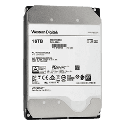Disco Duro Enterprise 16 TB / Wester Digital (WD) / Serie Ultrastar / Recomendado para Data Center y NVRs de Alta Capacidad / Alto Performace