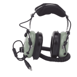 Auriculares de aviación, con micrófono, sobre la cabeza, helicóptero