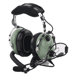 Auriculares de aviación, con micrófono, sobre la cabeza, helicóptero