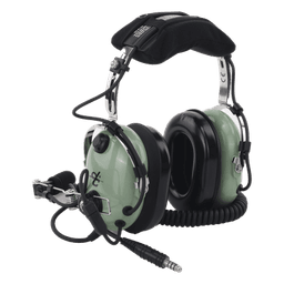 Auriculares de aviación, con micrófono, sobre la cabeza, helicóptero