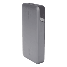 Power Bank de 25000mAh | 3 Salidas 145W Max. | USB-A + 2 USB-C | PD 3.0, QC3.0 | FCP | SCP | Pantalla Inteligente | Carcasa Ignifuga | Color Gris | Incluye Cable USB de 50cm | Carga tu Laptop de Manera Segura.