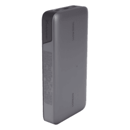 Power Bank de 25000mAh | 3 Salidas 145W Max. | USB-A + 2 USB-C | PD 3.0, QC3.0 | FCP | SCP | Pantalla Inteligente | Carcasa Ignifuga | Color Gris | Incluye Cable USB de 50cm | Carga tu Laptop de Manera Segura.
