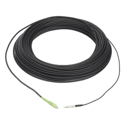 Rollo de Fibra Óptica Drop Redonda G657A2 Monomodo Simplex de 50 Metros (164 Pies) con Conectores SC/APC-SC/APC para Instalaciones Aéreas, Subterráneas o a la Intemperie