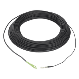 Rollo de Fibra Óptica Drop Redonda G657A2 Monomodo Simplex de 100 Metros (328.08 Pies) con Conectores SC/APC-SC/APC para Instalaciones Aéreas, Subterráneas o a la Intemperie