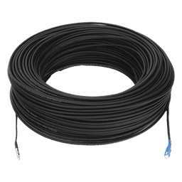 Rollo de Fibra Óptica Drop Redonda G657A2 Monomodo Simplex de 150 Metros (492.13 Pies) con Conectores SC/UPC-SC/UPC para Instalaciones Aéreas, Subterráneas o a la Intemperie
