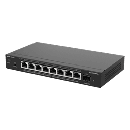 Switch Administrable Capa 2 PoE+ / 8 puertos 2.5Gb / 1 SFP+ 10Gb / 130W PoE / 60Gbps switching / Sin ventilador