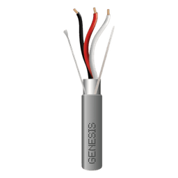Bobina de 305 m (1000 ft) / Cable para Alarma 3x18 AWG / Blindado / Riser FPLR-CMR / Gris