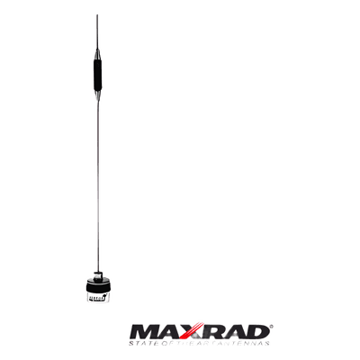 Antena Móvil UHF / 450-470 MHz / Ganancia Ajustable 3-5 dB / 200 Watts / 83 cm (32.7 ft) / Sin Plano de Tierra / Montaje NMO 3/4