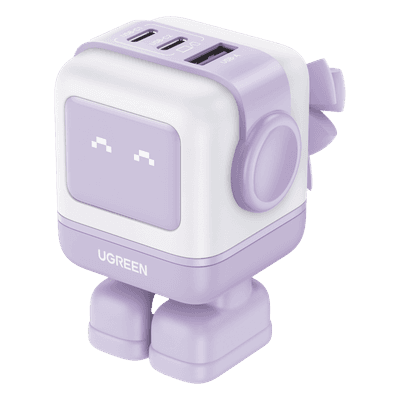 Cargador de Escritorio / 65W / 3 Puertos / 2 USB-C + 1 USB-A / PD 3.0 / QC 4.0 / GaN II / Pantalla LED