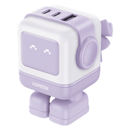 Cargador de Escritorio / 65W / 3 Puertos / 2 USB-C + 1 USB-A / PD 3.0 / QC 4.0 / GaN II / Pantalla LED