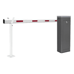 Barrera Vehicular Izquierda / Brazo Telescópico 5.5 m (18 ft) / 200 Ciclos/Hora / Apertura 6 s / Corona LED Semaforizada / Encoder Ajustable / Semi-Intensivo