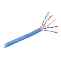 Bobina de Cable UTP 305 Metros (1000 Pies) de Cobre, NetKey, Reelex, Azul, Categoría 6 (24 AWG), 1000Mbps, PVC (CM), de 4 Pares